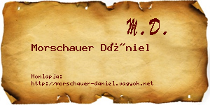 Morschauer Dániel névjegykártya